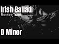 Irish ballad guitar backing track d minor
