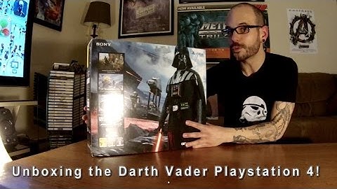 Darth Vader PS4 Unboxing! Star Wars Battlefront Released! (poor audio)