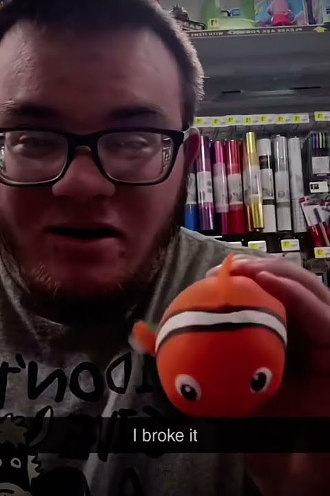 It’s Nemo! It’s Nemo! (I think he broke it)