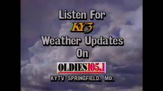 KYTV Channel 3 NBC Springfield Mo KY3 Weather Promo Back In The Fall Of 1996