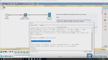 Cisco CCNA Packet Tracer Ultimate labs: Missing operating system! Can you fix the lab?