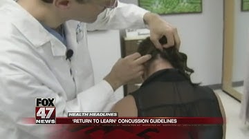 Concussion guidelines for returning to school