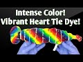 Vibrant Heart Tie Dye! Intense color! (full video)