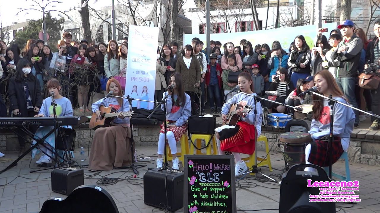 2015.03.22 씨엘씨.CLC (Crystal Clear).비가오는날엔 (Beast).홍대놀이터