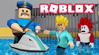 NEW WATER MODE 💧💧PRISON BARRY FAMILY ESCAPE RUN In Roblox Obby | Khaleel Aur Motu Gameplay