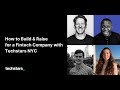 How to build  raise for a fintech company with techstars nyc