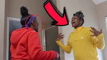 IM DONE WITH YOU PRANK ON NIQUE ** SHE GOT HEATED ** !! | IAMJUSTAIRI