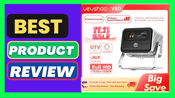 VEVSHAO V80 4K Projector Full HD1080P
