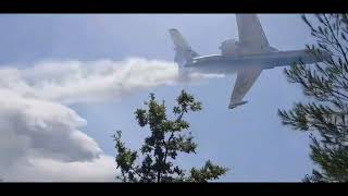 Beriev Be-200 Amfibik Yangın Söndürme Uçağı Milas Demirciler Yangını Su Atışları