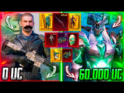 ОН НИКОГДА НЕ ДОНАТИЛ и Я ПРОКАЧАЛ АККАУНТ на 60000 UC В PUBG MOBILE! ПРОКАЧКА АККАУНТА ПУБГ МОБАЙЛ