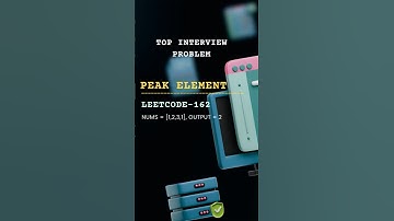 12/100 : Leetcode-162 | Find peak element #coding #shorts #shortsfeed