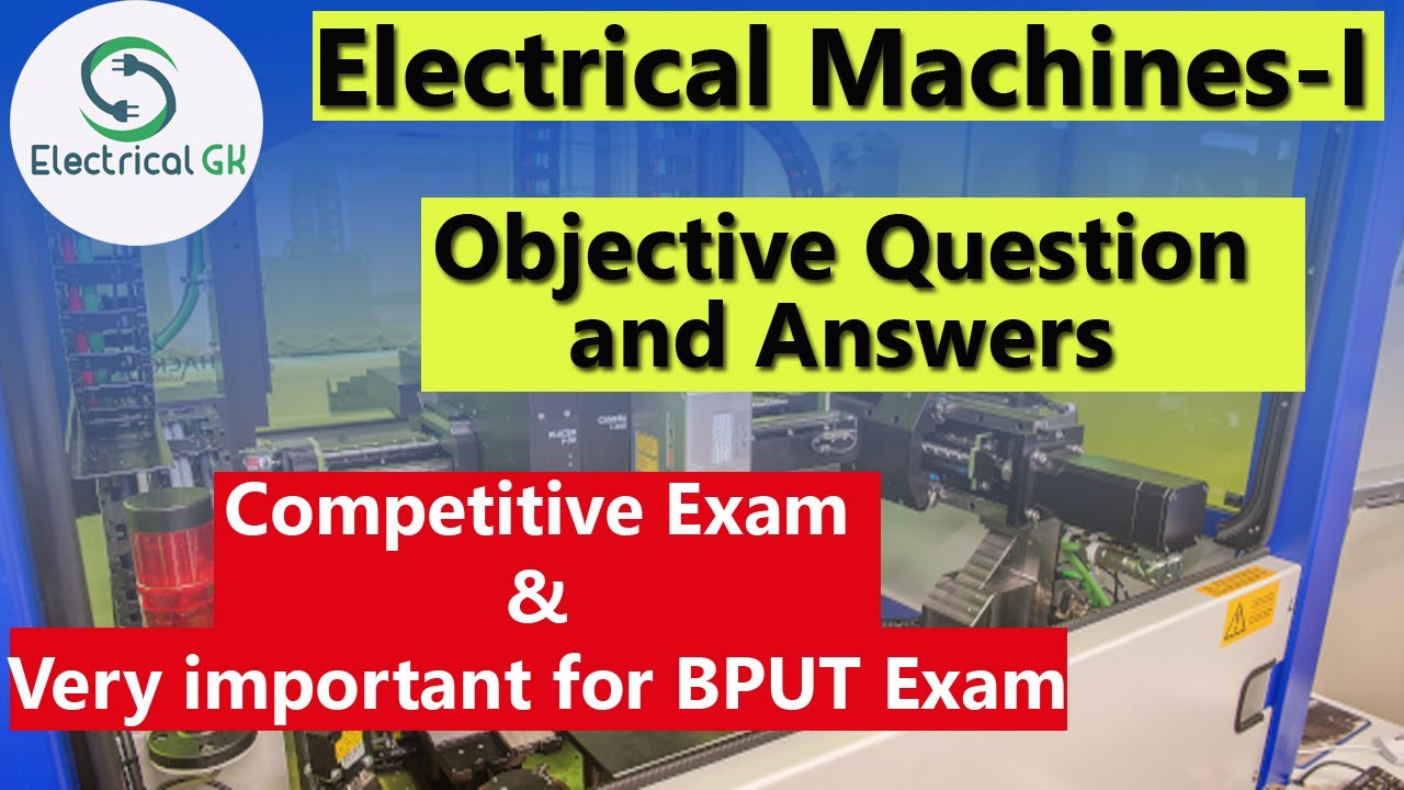 Generator Objective Dc Generators Objective Question and Answers - YouTube
