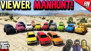 12 v 3 GTA 5 VIEWER MANHUNT!