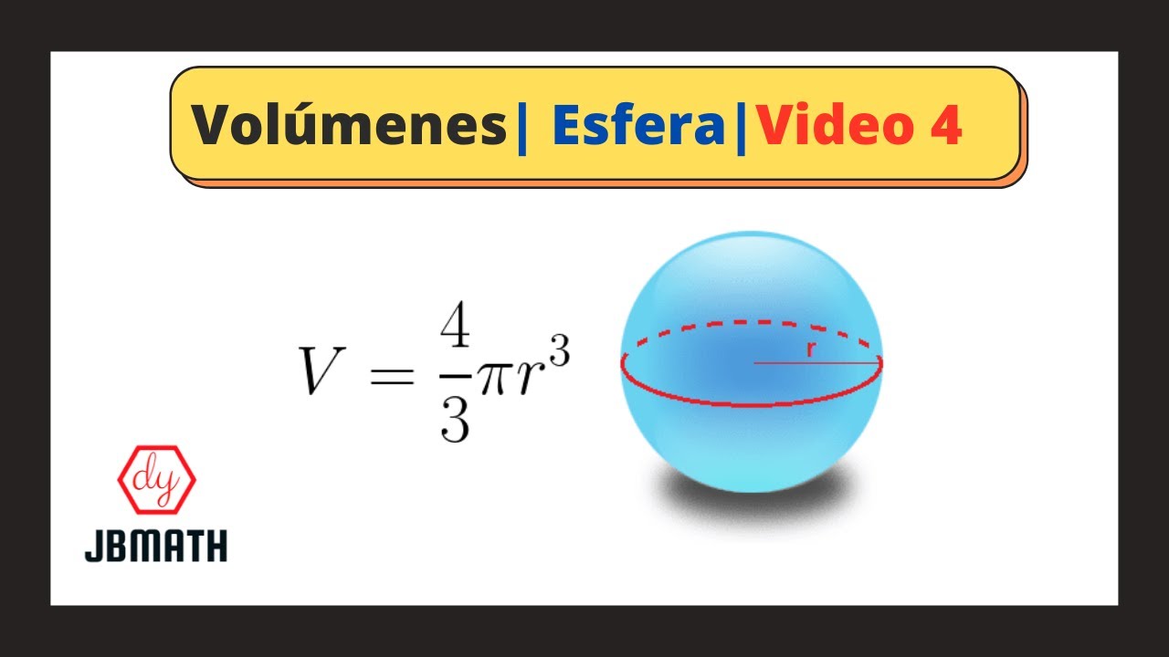 Volumen de una esfera - YouTube