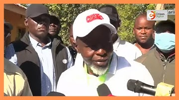 Independent Candidate Philip Aroko casts his vote in Kasipul
