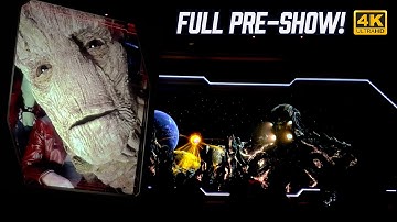 The full preshow for Guardians of the Galaxy Cosmic Rewind in 4k!