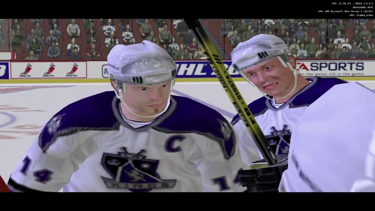 Игровой процесс NHL 2003 на Xbox Series X (PS2)