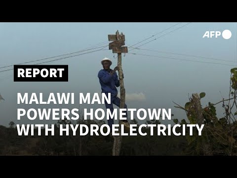 Malawi man powers hometown with DIY hydroelectric turbine | AFP