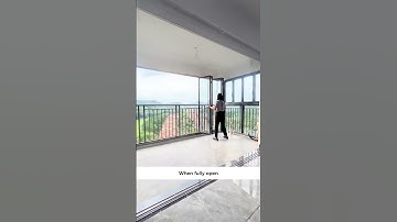 Floor to ceiling folding windows sealed balcony share.