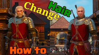 Witcher 3 how to change hair