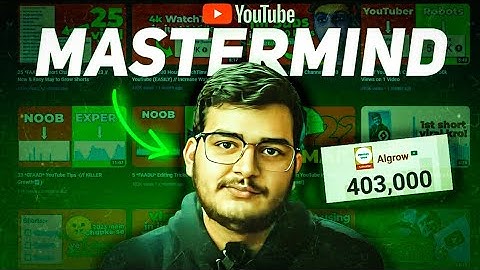 How @Algrow Dominated YouTube : His SECRET to Beat the YouTube Algorithm || How to grow on YouTube