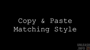 Copy & Paste Matching Style in Scrivener