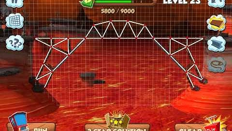 Bridge Builder Constructor Simulator - Volcano level 23
