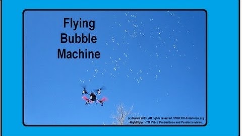 Flying "Bubble Trouble" Demo.