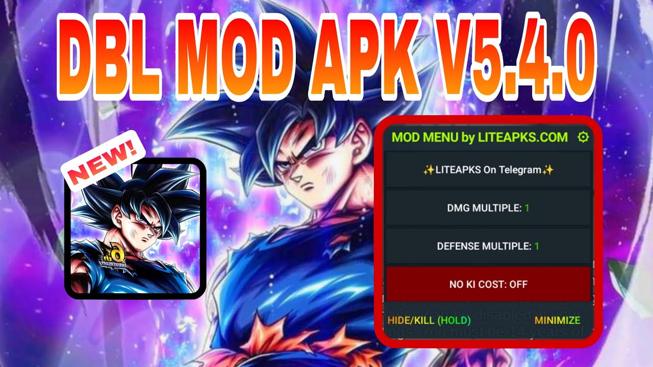 DRAGONBALL LEGENDS 6TH ANNIVERSARY NEW MOD APK V5.4.0 ( Dragonball