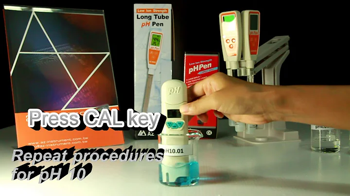 AZ 8681 pH pen calibration and cleaning. How to measure soil pH-English