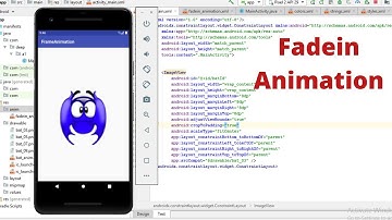 Fadein Animation - Android Studio | Developing an App