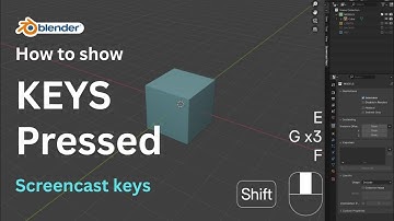 How to Show Keys Pressed in Blender | ScreencastKeys Tutorial