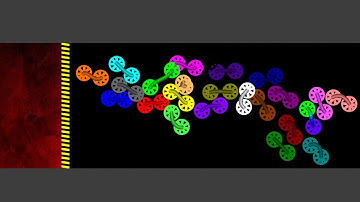 Shutter Crush Wheel Worms Survival Race in Algodoo