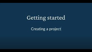 Creating a project in Aprao