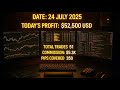 $52,500 Profit Today | Live Institutional Trading | Just My Trading Screen (Live) | XAUUSD | 24 July