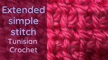 How to do Tunisian Crochet Extended Simple Stitch