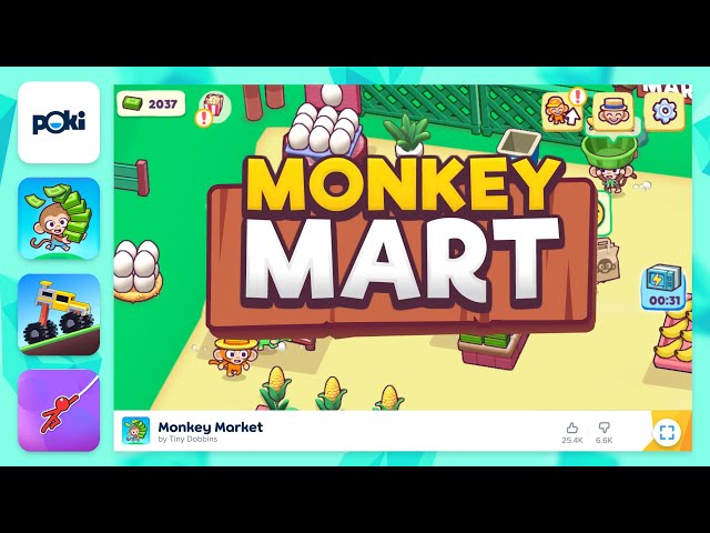 Monkey Mart 01 Ep.02 #monkeymart #gameplay #poki 