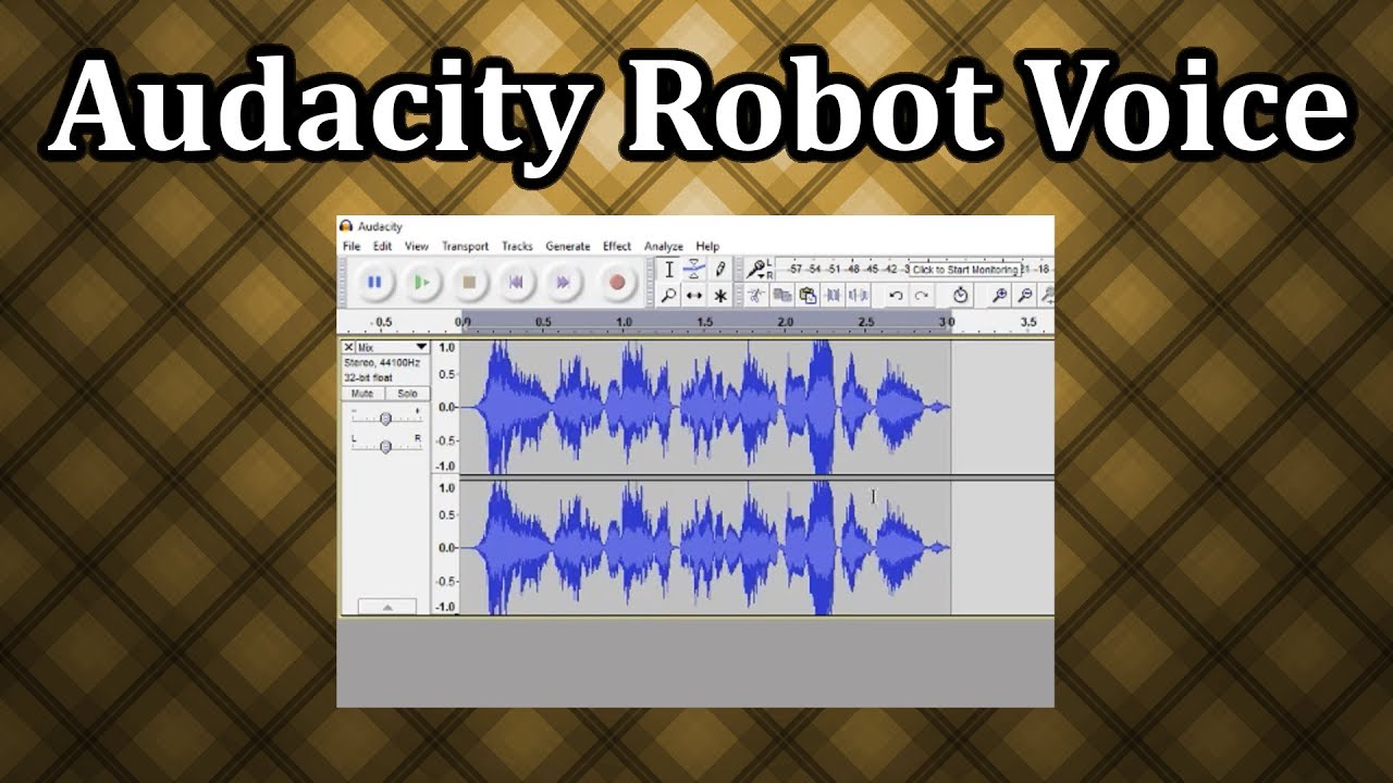 Audacity Robot Tutorial - YouTube