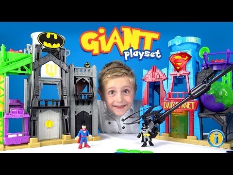 Batman Imaginext Gotham City & Metropolis Unboxing by KidCity