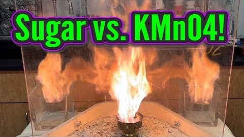 Sugar vs. KMnO4 in RamZland!🔥 #STEM #Redox #stem RamZland #Chemistry #ScienceForKids