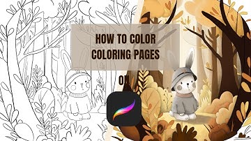 HOW TO USE COLORING PAGES IN PROCREATE (for beginners!)