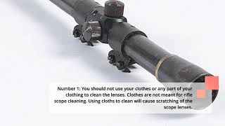 Things To Avoid When Cleaning Rifle Scope | BestAirRifleScope