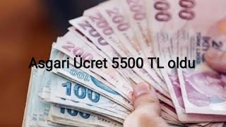 Asgari Ücret 5500 Tl Oldu