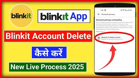 Blinkit Account Permanently Delete