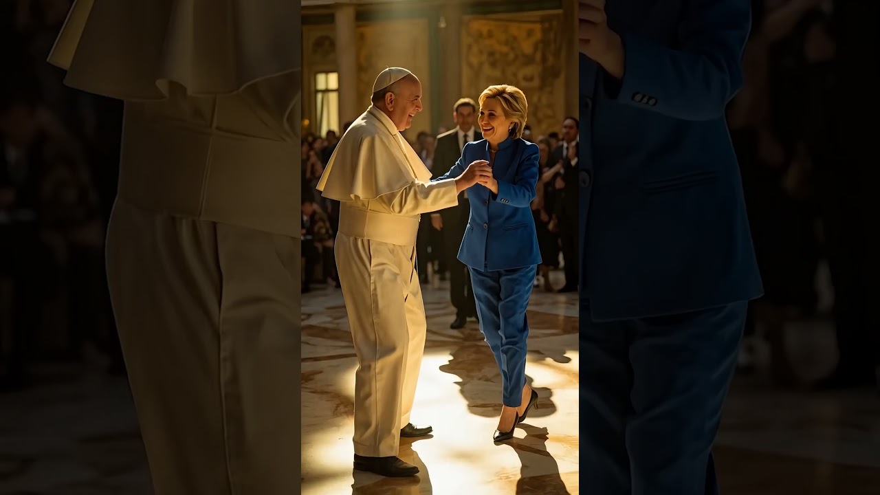 Papa Baila con Hillary Clinton