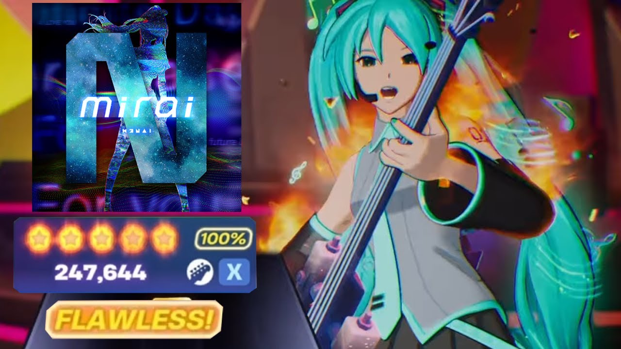 Fortnite Festival | mirai - Kizuna AI | Expert 100% Bass FC (247,644)