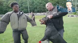 IRL stream Ishowspeed gets attacked by military attack dogs