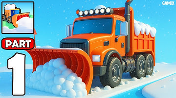 Clean Snow 3D Gameplay Walkthrough Part 1 - The Best Snow Blower (Android,iOS)