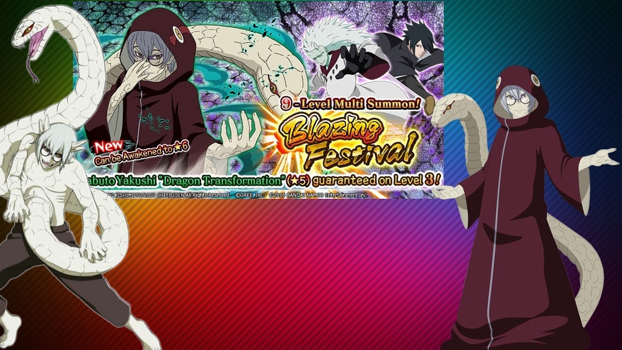 Naruto Ultimate Blazing - открываем витрину " Blazing Festival" Sage Kabuto