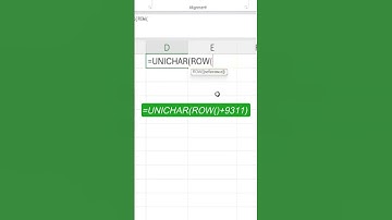 How to Create a Unichar Row in Excel FAST! (2024)
